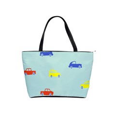 Car Yellow Blue Orange Shoulder Handbags by Mariart