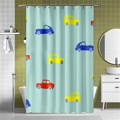 Car Yellow Blue Orange Shower Curtain 48  X 72  (small)  by Mariart