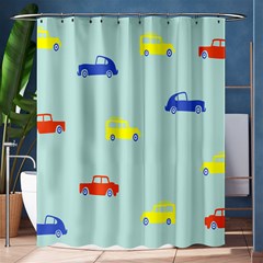 Car Yellow Blue Orange Shower Curtain 60  X 72  (medium)  by Mariart