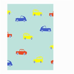 Car Yellow Blue Orange Small Garden Flag (two Sides) by Mariart