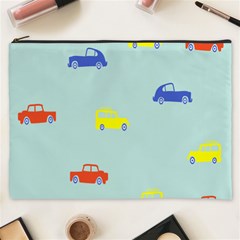 Car Yellow Blue Orange Cosmetic Bag (xxxl) 