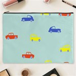 Car Yellow Blue Orange Cosmetic Bag (XXXL)  Front