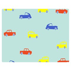 Car Yellow Blue Orange Double Sided Flano Blanket (medium)  by Mariart