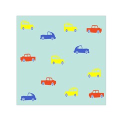 Car Yellow Blue Orange Small Satin Scarf (square) by Mariart