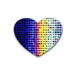 A Creative Colorful Background Heart Coaster (4 Pack)  by Nexatart