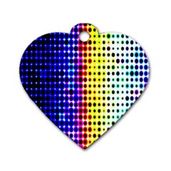 A Creative Colorful Background Dog Tag Heart (two Sides) by Nexatart