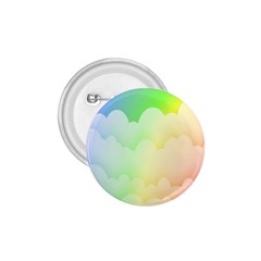 Cloud Blue Sky Rainbow Pink Yellow Green Red White Wave 1 75  Buttons