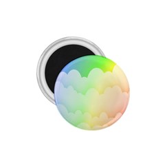 Cloud Blue Sky Rainbow Pink Yellow Green Red White Wave 1 75  Magnets