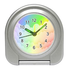 Cloud Blue Sky Rainbow Pink Yellow Green Red White Wave Travel Alarm Clocks