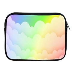 Cloud Blue Sky Rainbow Pink Yellow Green Red White Wave Apple Ipad 2/3/4 Zipper Cases by Mariart