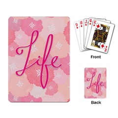 Life Typogrphic Playing Card by Nexatart