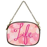 Life Typogrphic Chain Purses (Two Sides)  Front