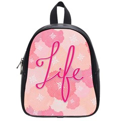 Life Typogrphic School Bags (small)  by Nexatart