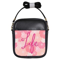 Life Typogrphic Girls Sling Bags by Nexatart