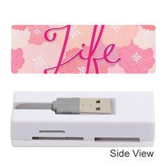 Life Typogrphic Memory Card Reader (stick)  by Nexatart