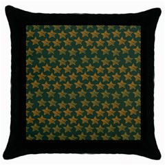 Stars Pattern Background Throw Pillow Case (black) by Nexatart