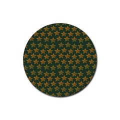 Stars Pattern Background Rubber Coaster (round)  by Nexatart