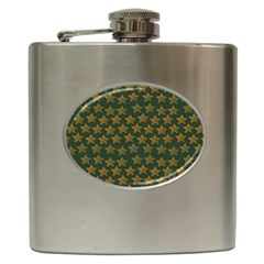 Stars Pattern Background Hip Flask (6 Oz) by Nexatart