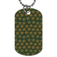 Stars Pattern Background Dog Tag (two Sides) by Nexatart