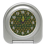 Stars Pattern Background Travel Alarm Clocks Front