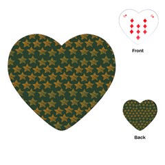 Stars Pattern Background Playing Cards (heart)  by Nexatart