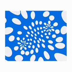 Circles Polka Dot Blue White Small Glasses Cloth by Mariart