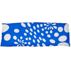 Circles Polka Dot Blue White Body Pillow Case (dakimakura) by Mariart