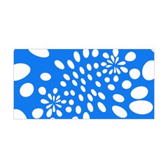 Circles Polka Dot Blue White Yoga Headband by Mariart