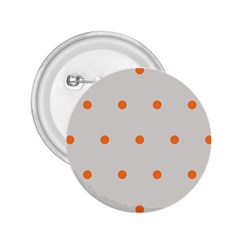 Diamond Polka Dot Grey Orange Circle Spot 2 25  Buttons by Mariart