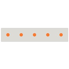 Diamond Polka Dot Grey Orange Circle Spot Flano Scarf (small) by Mariart