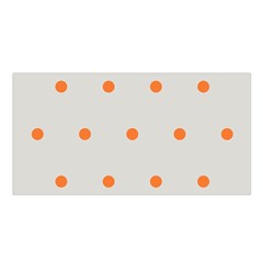 Diamond Polka Dot Grey Orange Circle Spot Satin Shawl by Mariart