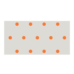 Diamond Polka Dot Grey Orange Circle Spot Satin Wrap by Mariart