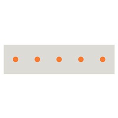 Diamond Polka Dot Grey Orange Circle Spot Satin Scarf (oblong) by Mariart