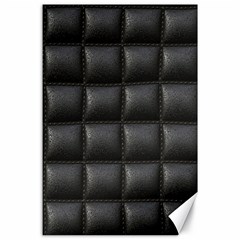 Black Cell Leather Retro Car Seat Textures Canvas 24  X 36  by Nexatart