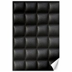 Black Cell Leather Retro Car Seat Textures Canvas 24  x 36  23.35 x34.74  Canvas - 1