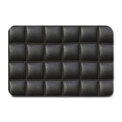 Black Cell Leather Retro Car Seat Textures Plate Mats by Nexatart