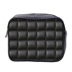 Black Cell Leather Retro Car Seat Textures Mini Toiletries Bag 2-side by Nexatart