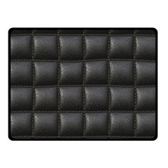 Black Cell Leather Retro Car Seat Textures Double Sided Fleece Blanket (small)  by Nexatart