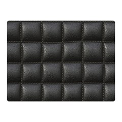 Black Cell Leather Retro Car Seat Textures Double Sided Flano Blanket (mini)  by Nexatart