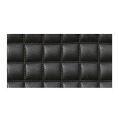 Black Cell Leather Retro Car Seat Textures Satin Wrap by Nexatart