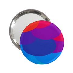 Circles Colorful Balloon Circle Purple Blue Red Orange 2 25  Handbag Mirrors by Mariart