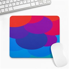 Circles Colorful Balloon Circle Purple Blue Red Orange Large Mousepads by Mariart