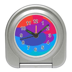 Circles Colorful Balloon Circle Purple Blue Red Orange Travel Alarm Clocks by Mariart