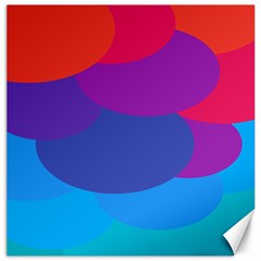 Circles Colorful Balloon Circle Purple Blue Red Orange Canvas 20  X 20   by Mariart