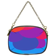 Circles Colorful Balloon Circle Purple Blue Red Orange Chain Purses (one Side)  by Mariart