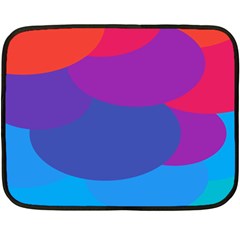 Circles Colorful Balloon Circle Purple Blue Red Orange Fleece Blanket (mini) by Mariart