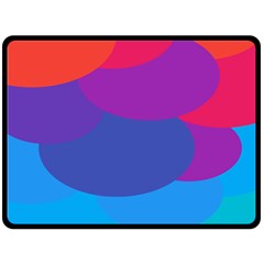 Circles Colorful Balloon Circle Purple Blue Red Orange Fleece Blanket (large)  by Mariart