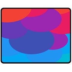 Circles Colorful Balloon Circle Purple Blue Red Orange Fleece Blanket (medium) 