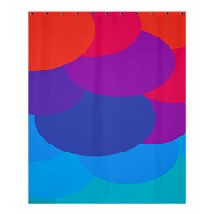 Circles Colorful Balloon Circle Purple Blue Red Orange Shower Curtain 60  X 72  (medium)  by Mariart