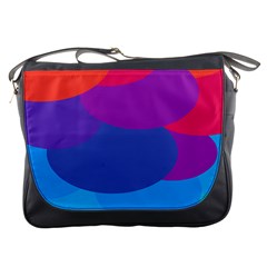 Circles Colorful Balloon Circle Purple Blue Red Orange Messenger Bags by Mariart